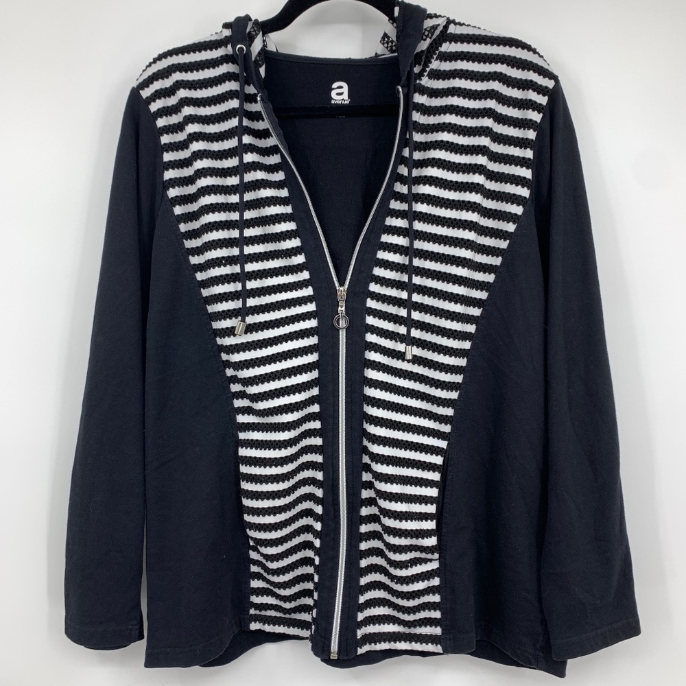A‎ Avenue womens 14 16 jacket hoodie hood stretch